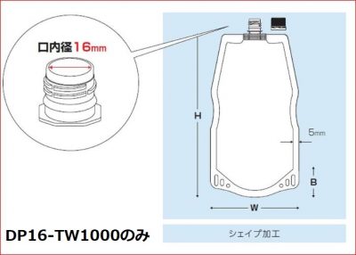 パーマ剤、ヘアカラー剤用詰替え袋の蓋サイズ